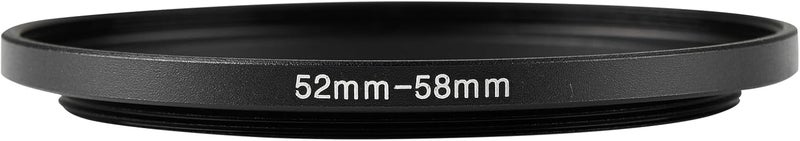JOYTOLIN 52-58mm Metal Step-Up/Down Ring Adapter Compatible with Mirrorless Cameras DSLR Lens, UV CPL ND Filter Thread Converter, Black - Image 2